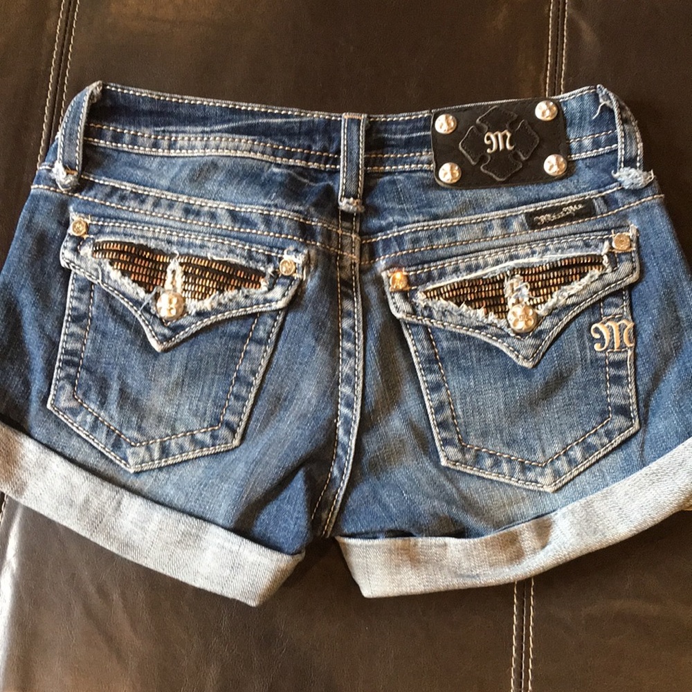 Miss Me cuffed jean shorts